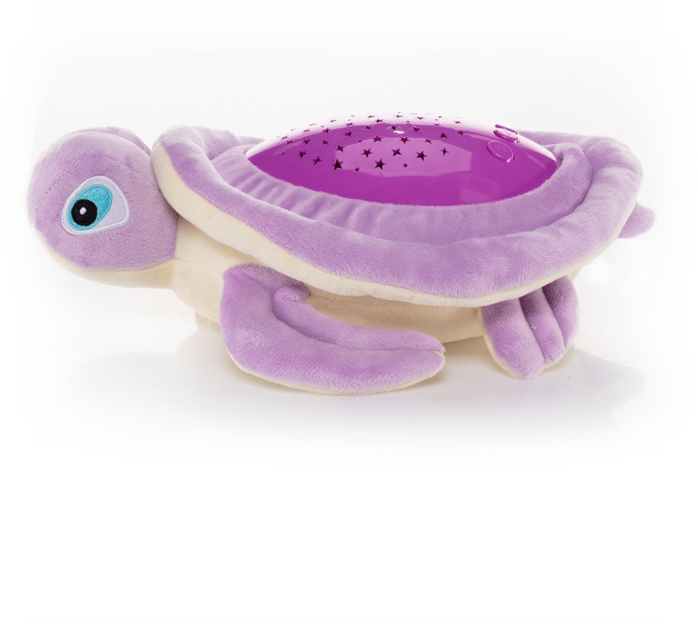 Zopa Plyšová hračka Želva s projektorem, Purple