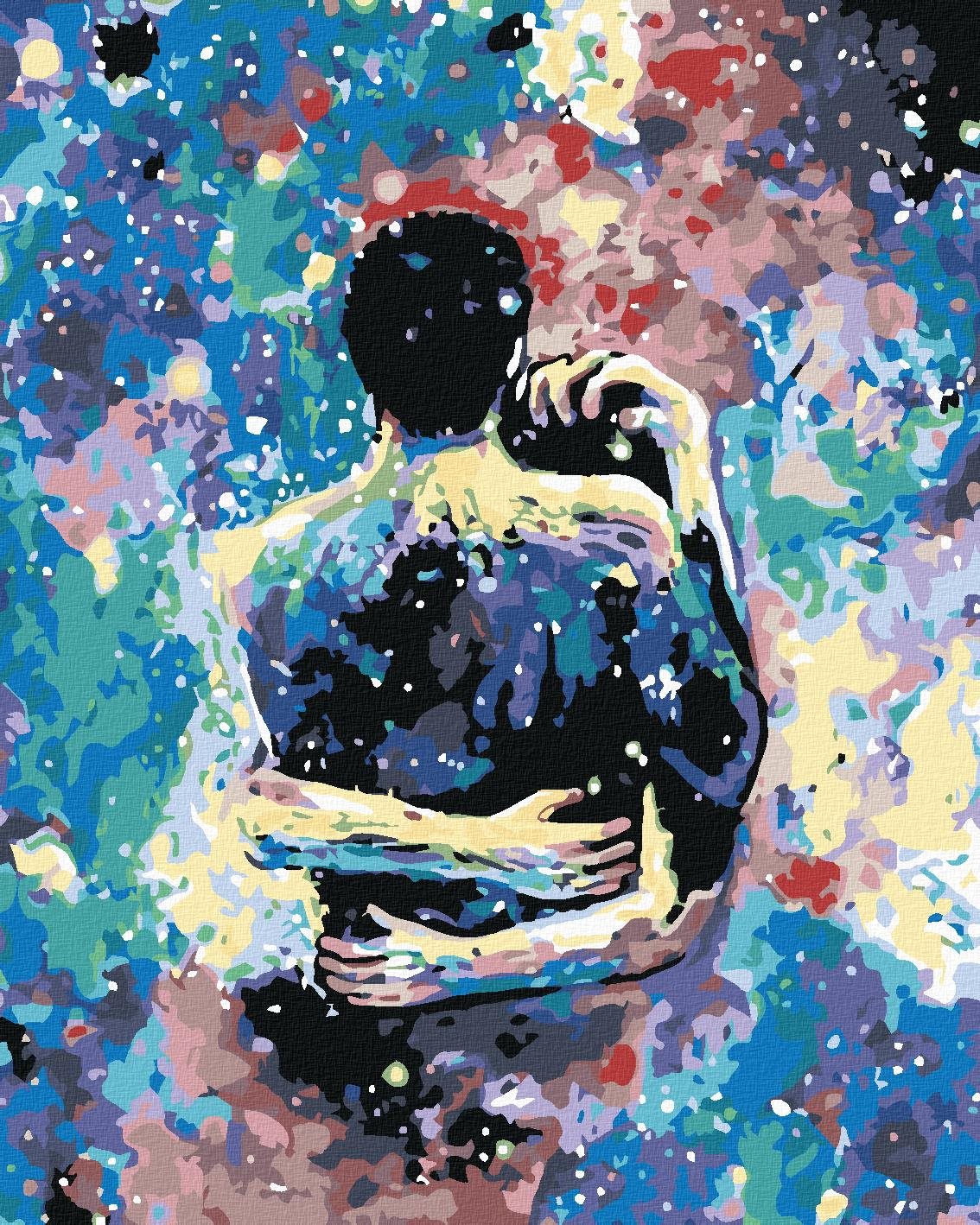 Diamondi - BAREVNÉ OBJETÍ, 40x50 cm, vypnuté plátno na rám
