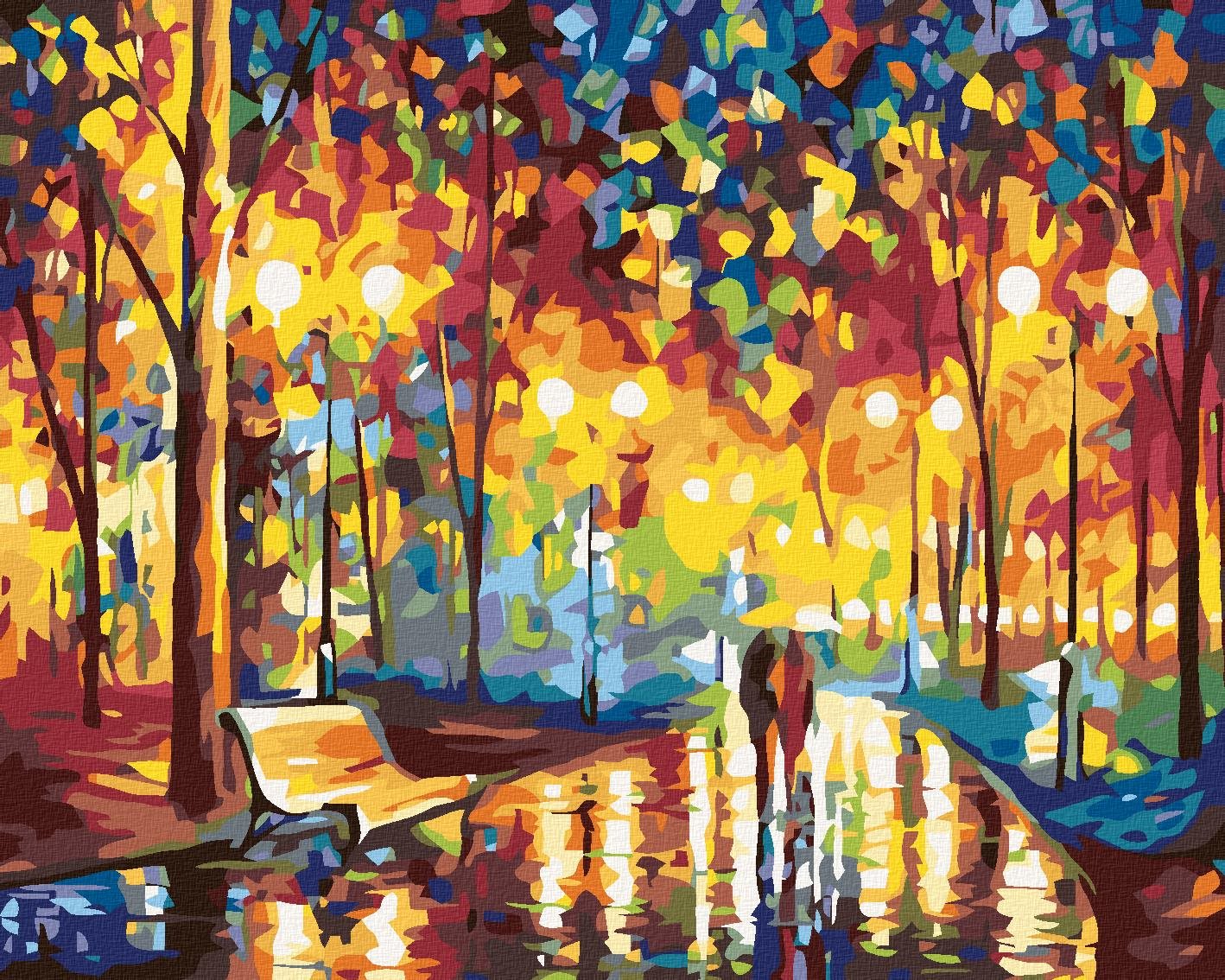 Diamondi - V DEŠTI, 40x50 cm, vypnuté plátno na rám