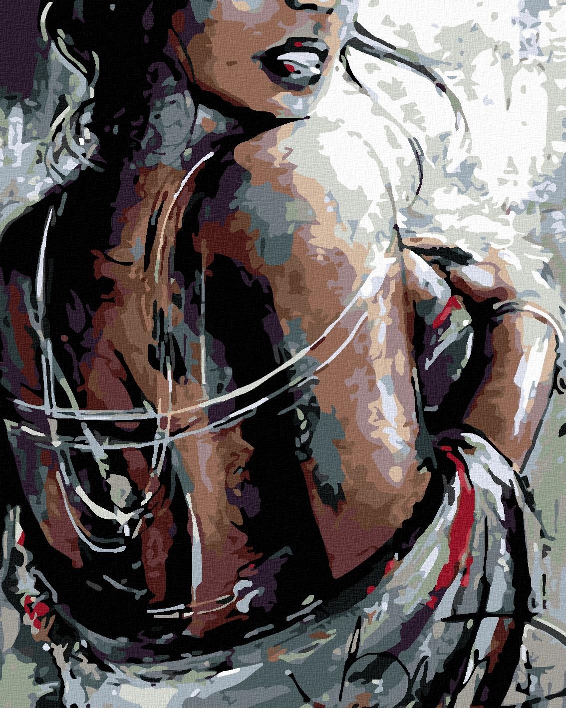 Diamondi - SMYSLNOST, 40x50 cm, vypnuté plátno na rám