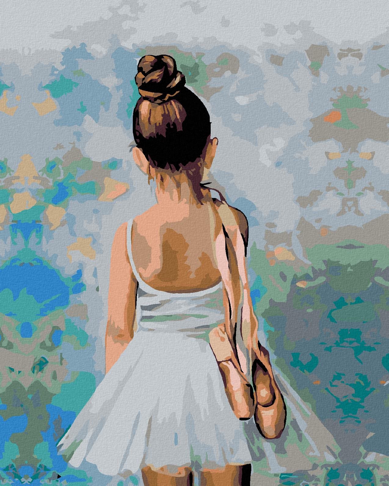 Diamondi - MALÁ BALETKA, 40x50 cm, vypnuté plátno na rám