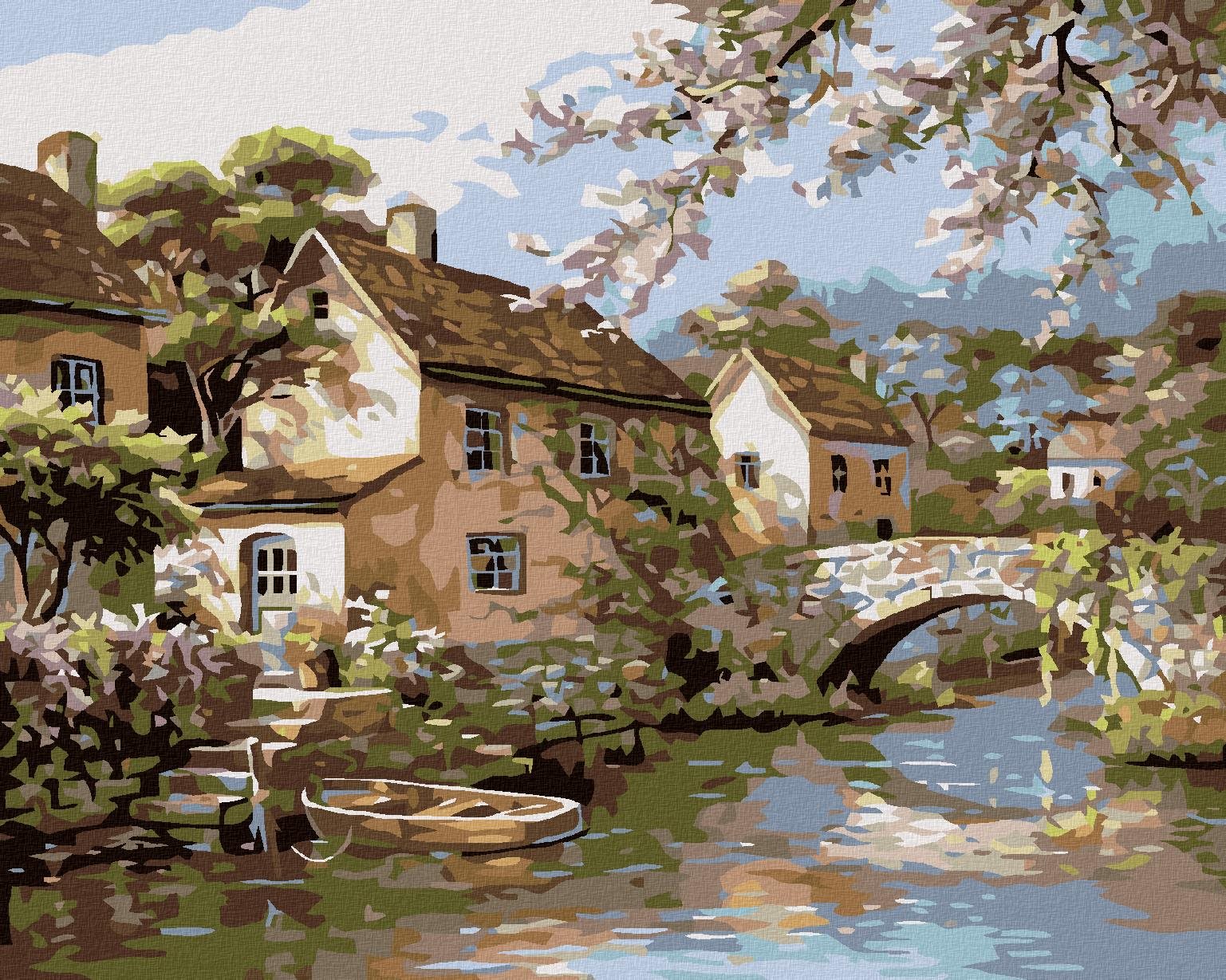 Diamondi - MLÝN, 40x50 cm, vypnuté plátno na rám