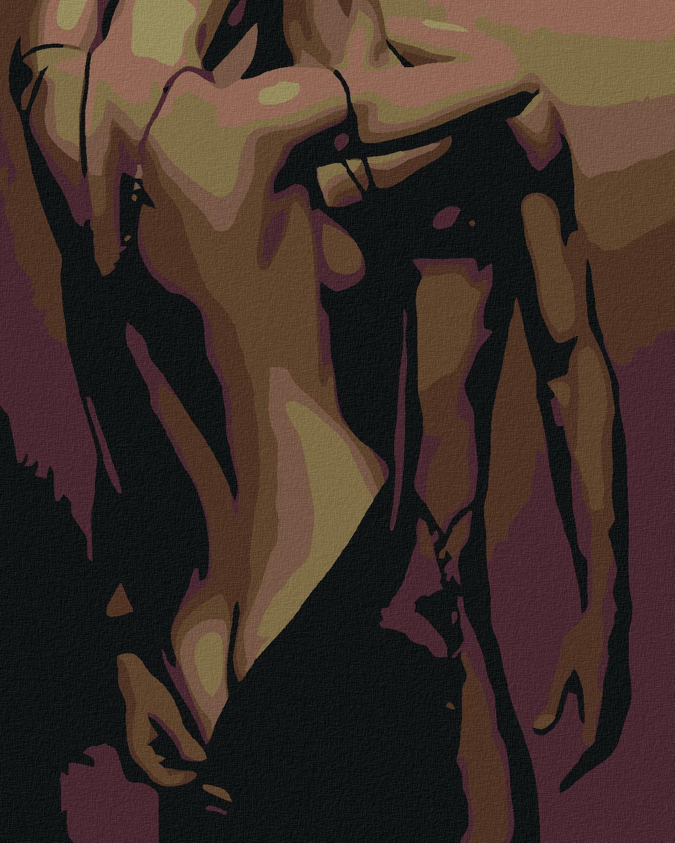 Diamondi - 50 ODSTÍNŮ, 40x50 cm, vypnuté plátno na rám