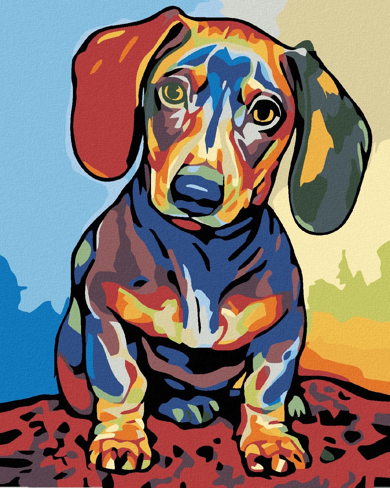 Diamondi - ABSTRAKT JEZEVČÍK, 40x50 cm, vypnuté plátno na rám