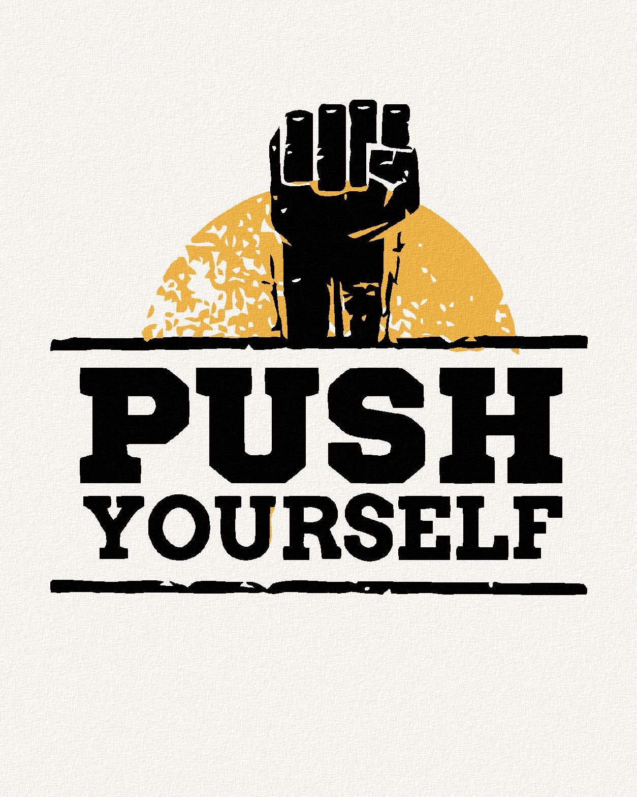 Diamondi - PUSH YOURSELF, 40x50 cm, vypnuté plátno na rám