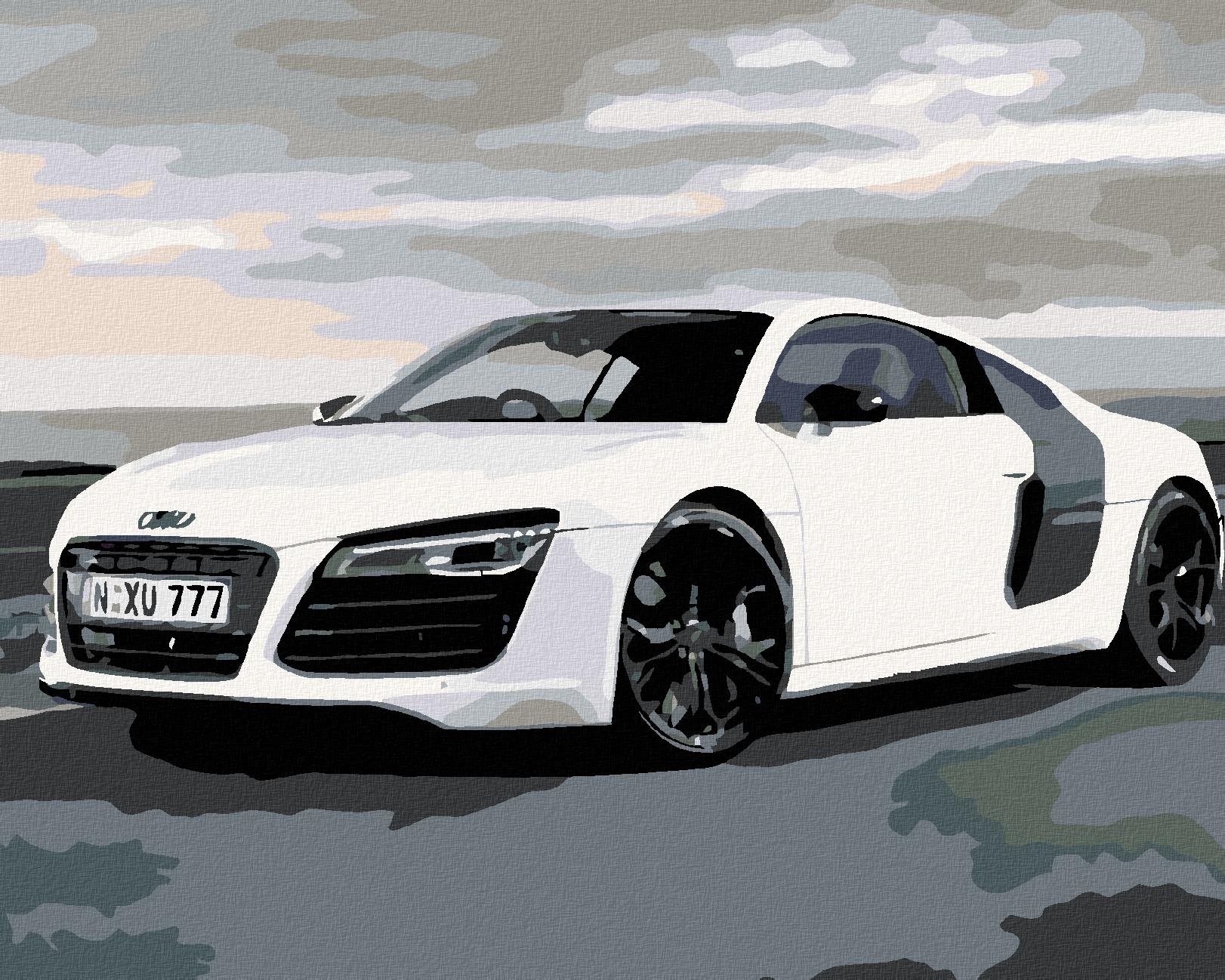 Diamondi - AUDI, 40x50 cm, vypnuté plátno na rám