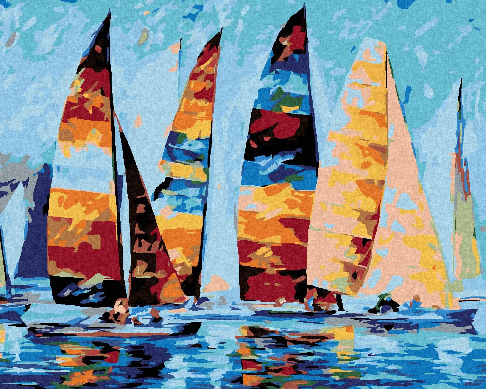 Diamondi - PLACHETNICE NA MOŘI, 40x50 cm, vypnuté plátno na rám