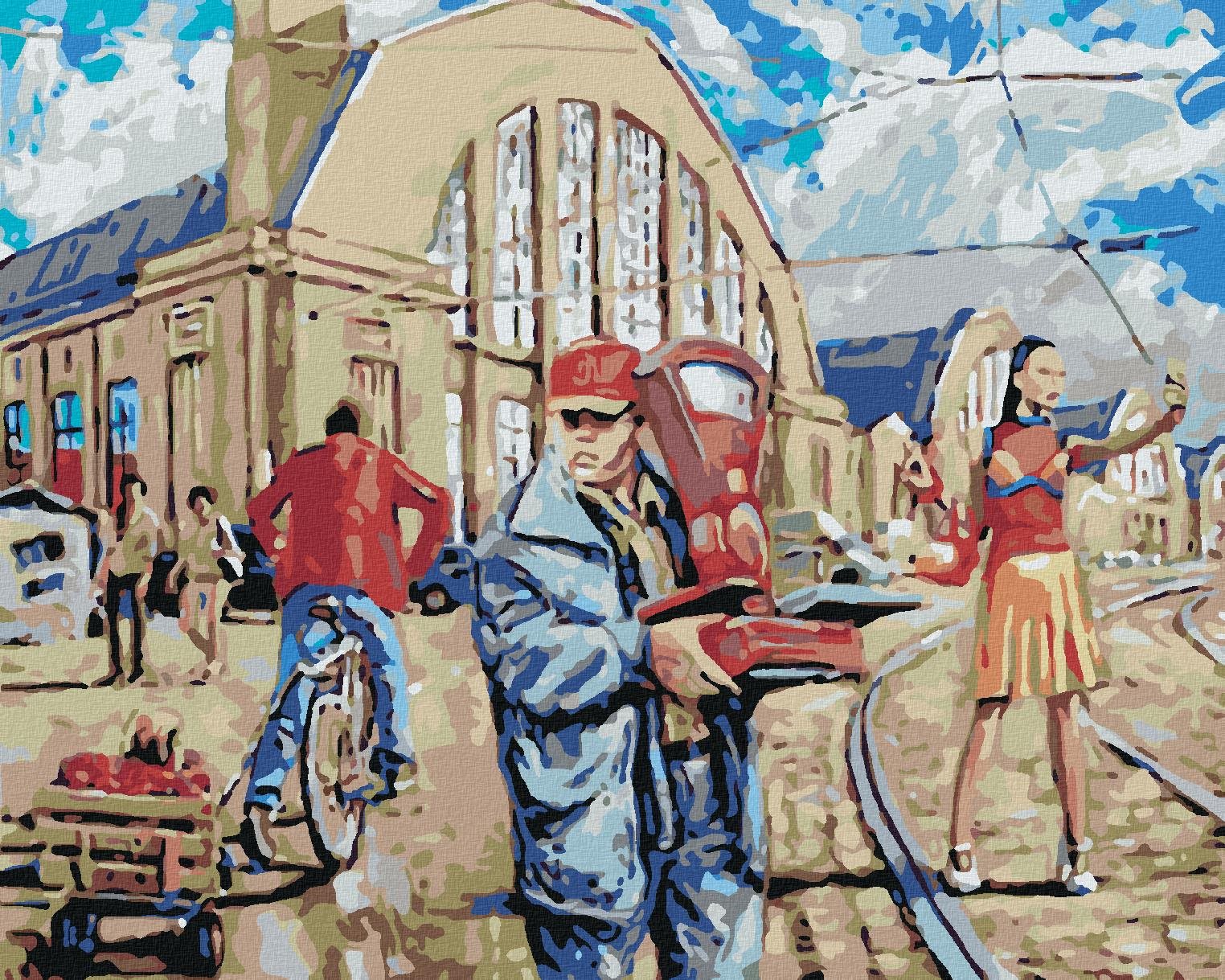Diamondi - MĚSTSKÝ SPĚCH, 40x50 cm, vypnuté plátno na rám