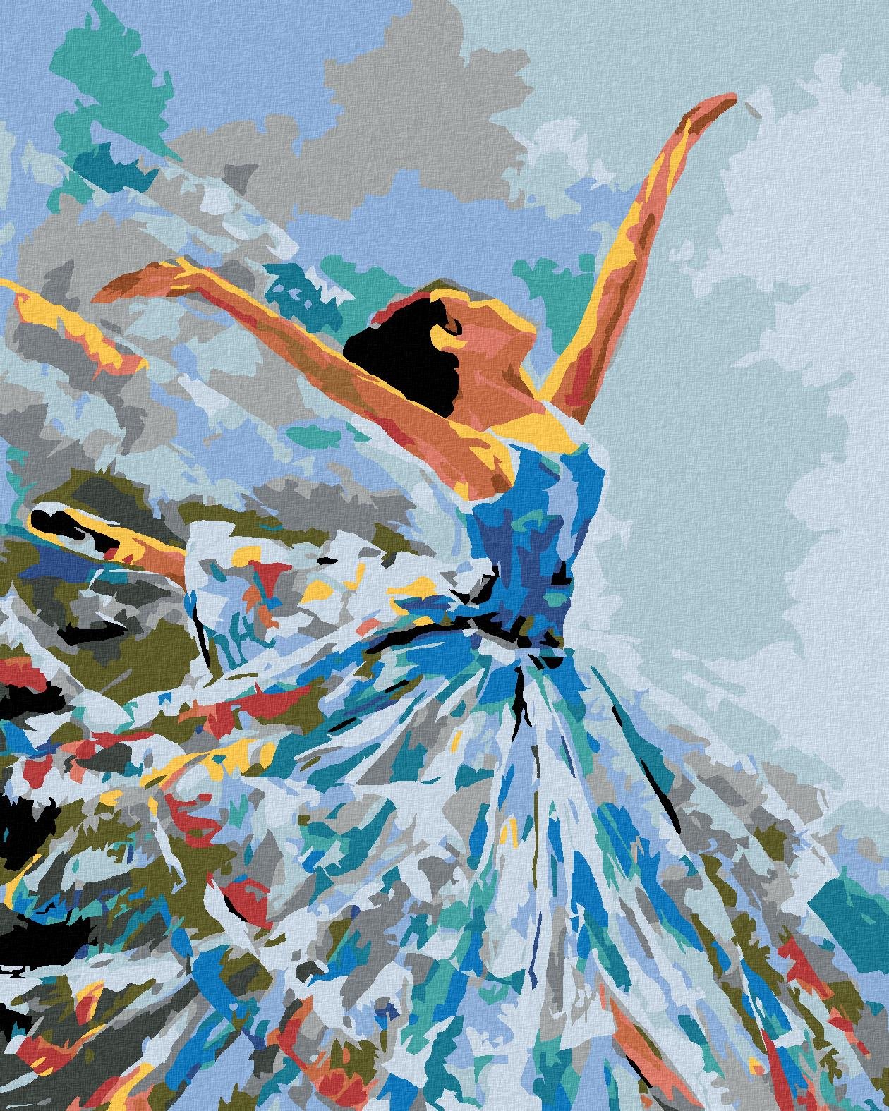 Diamondi - TANČÍCÍ BALETKA, 40x50 cm, vypnuté plátno na rám
