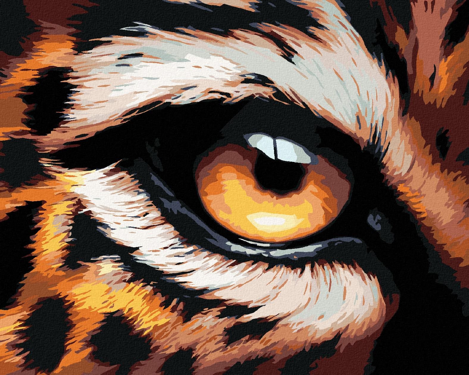 Diamondi - LEOPARDÍ OKO, 40x50 cm, vypnuté plátno na rám