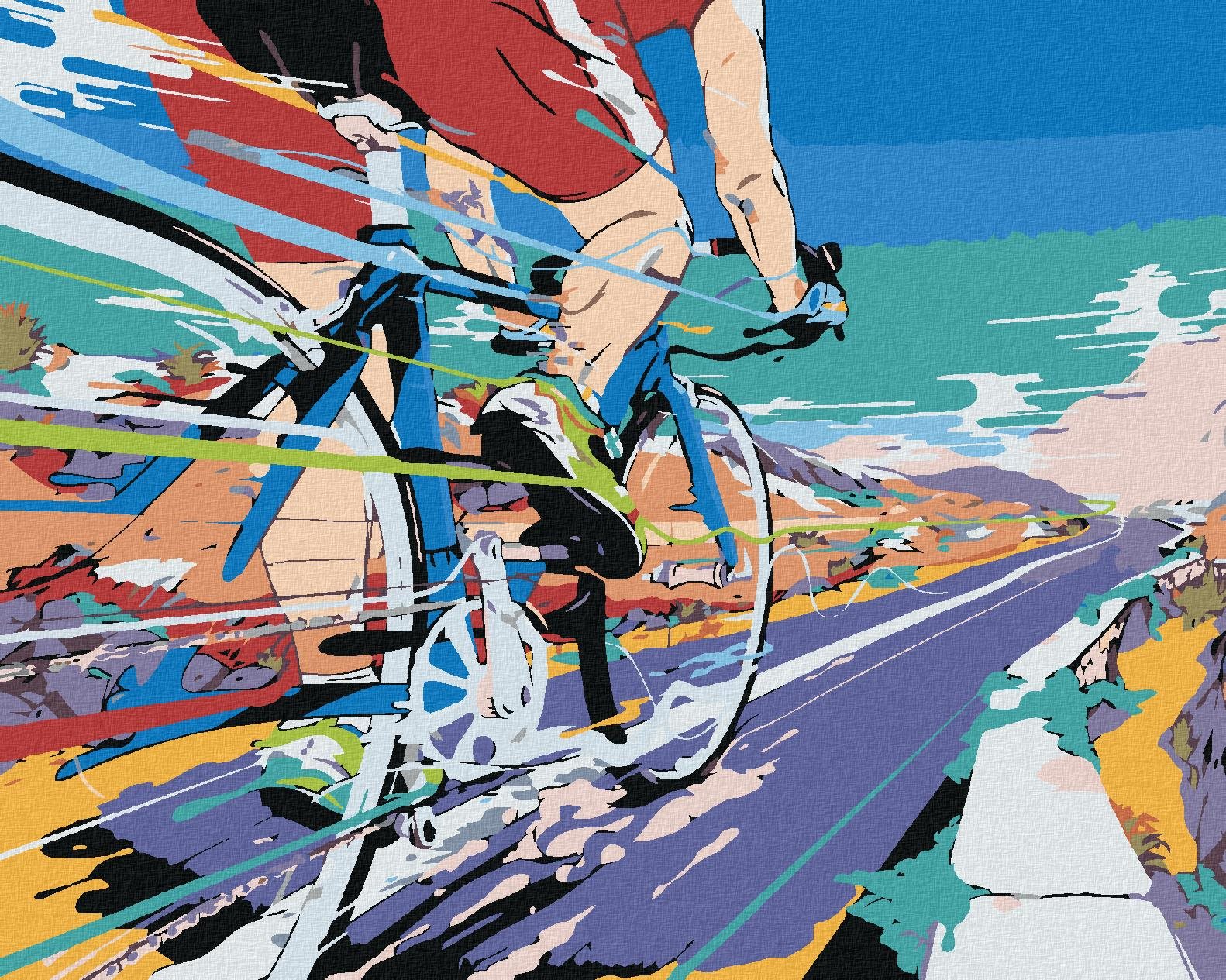 Diamondi - RYCHLÁ JÍZDA, 40x50 cm, vypnuté plátno na rám