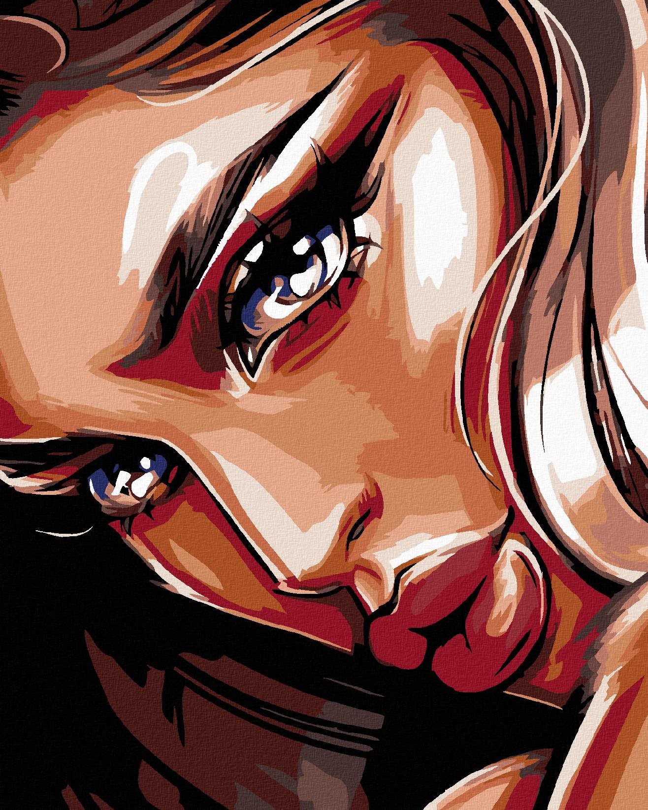 Diamondi - JASNÝ POHLED, 40x50 cm, vypnuté plátno na rám