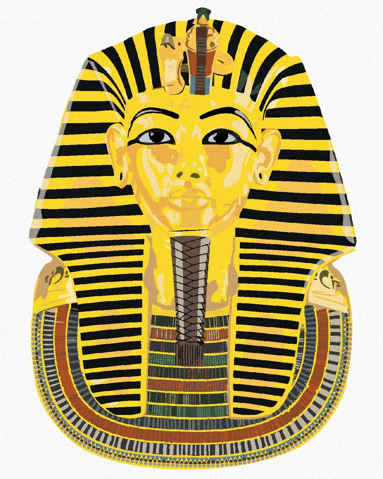 Diamondi - TUTANCHAMON EGYPT, 40x50 cm, vypnuté plátno na rám