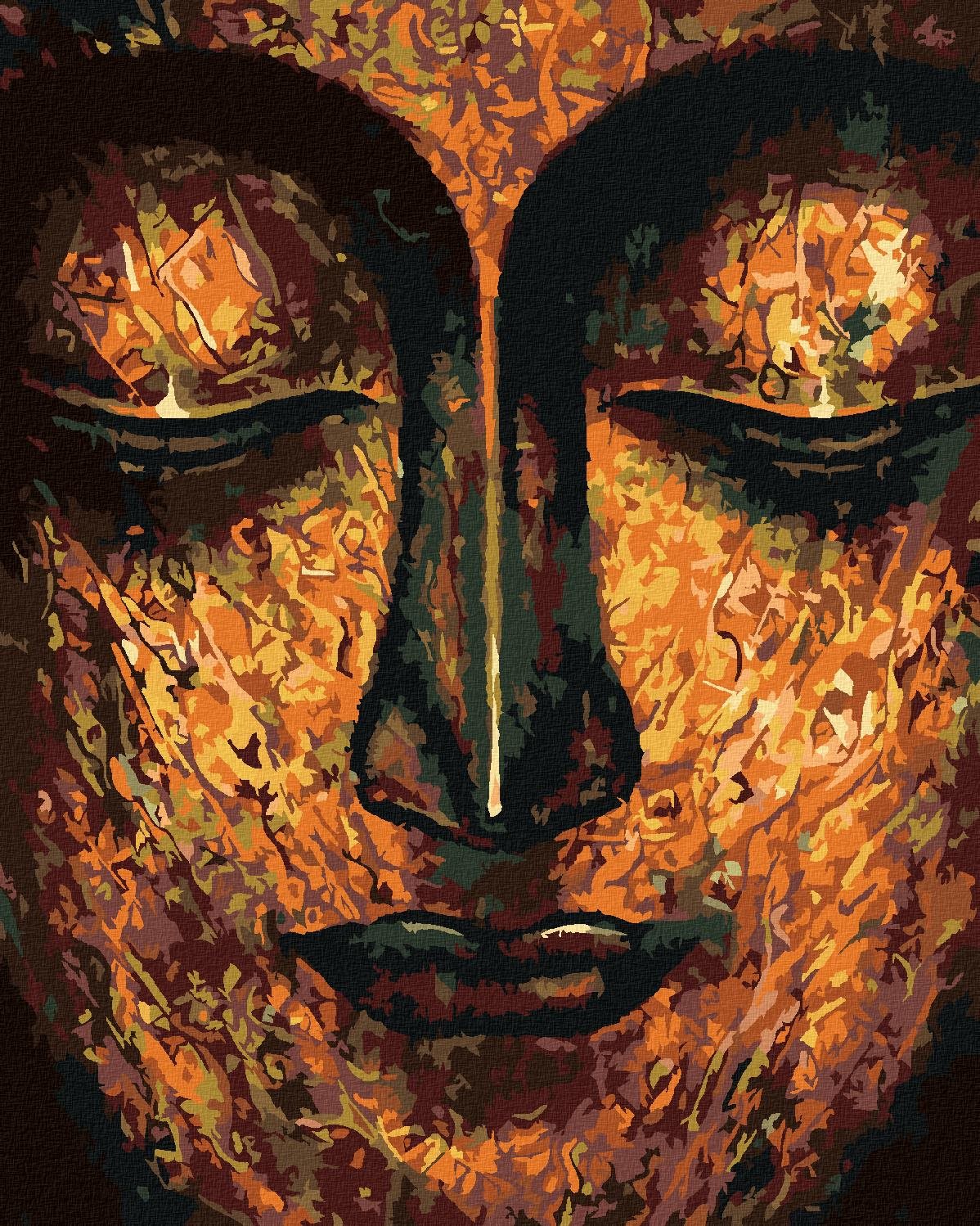 Diamondi - UMĚLECKÝ BUDDHA, 40x50 cm, vypnuté plátno na rám