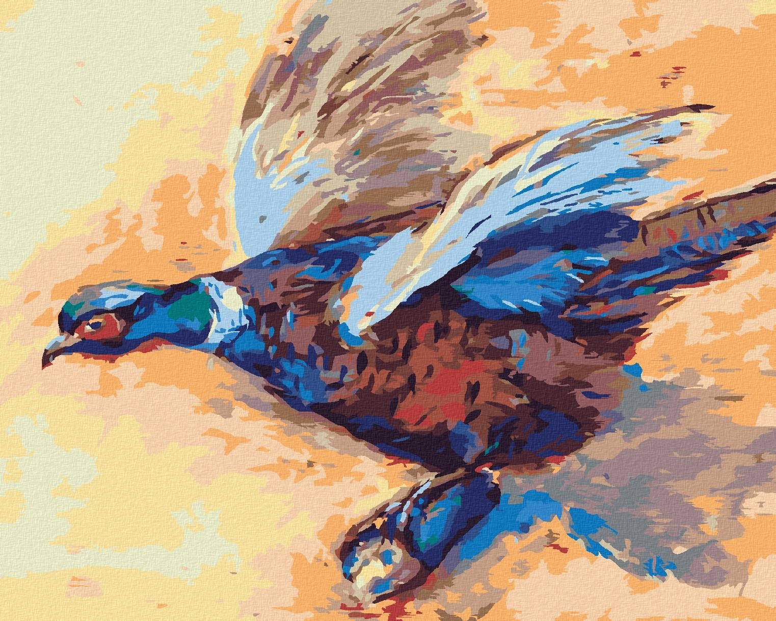 Diamondi - BAREVNÝ BAŽANT, 40x50 cm, vypnuté plátno na rám