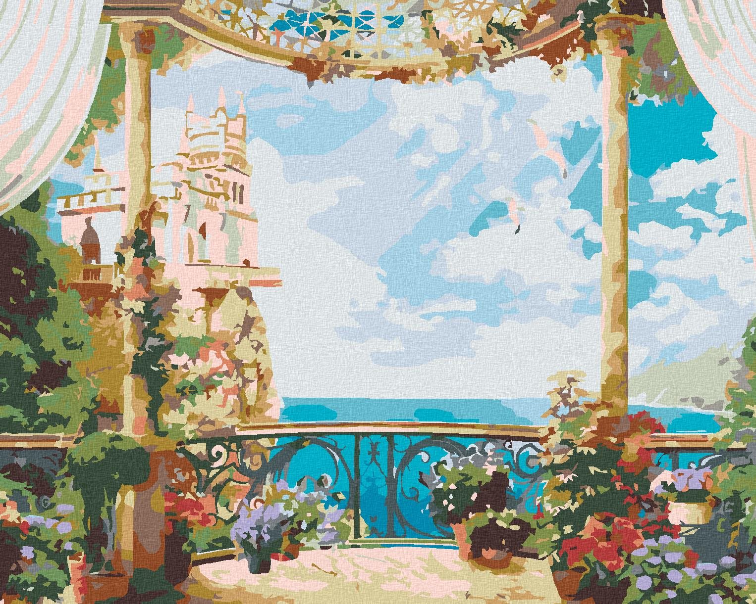 Diamondi - KRÁSNÝ VÝHLED, 40x50 cm, vypnuté plátno na rám