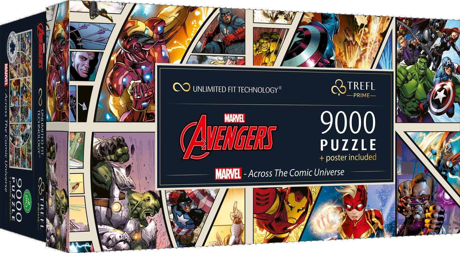 TREFL puzzle UFT Marvel Avengers: Napříč komiksovým vesmírem 9000 dílků
