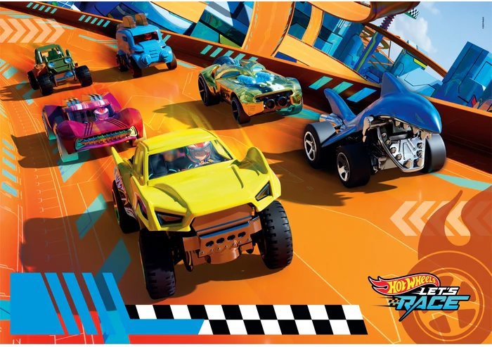 CLEMENTONI Puzzle Hot Wheels MAXI 104 dílků