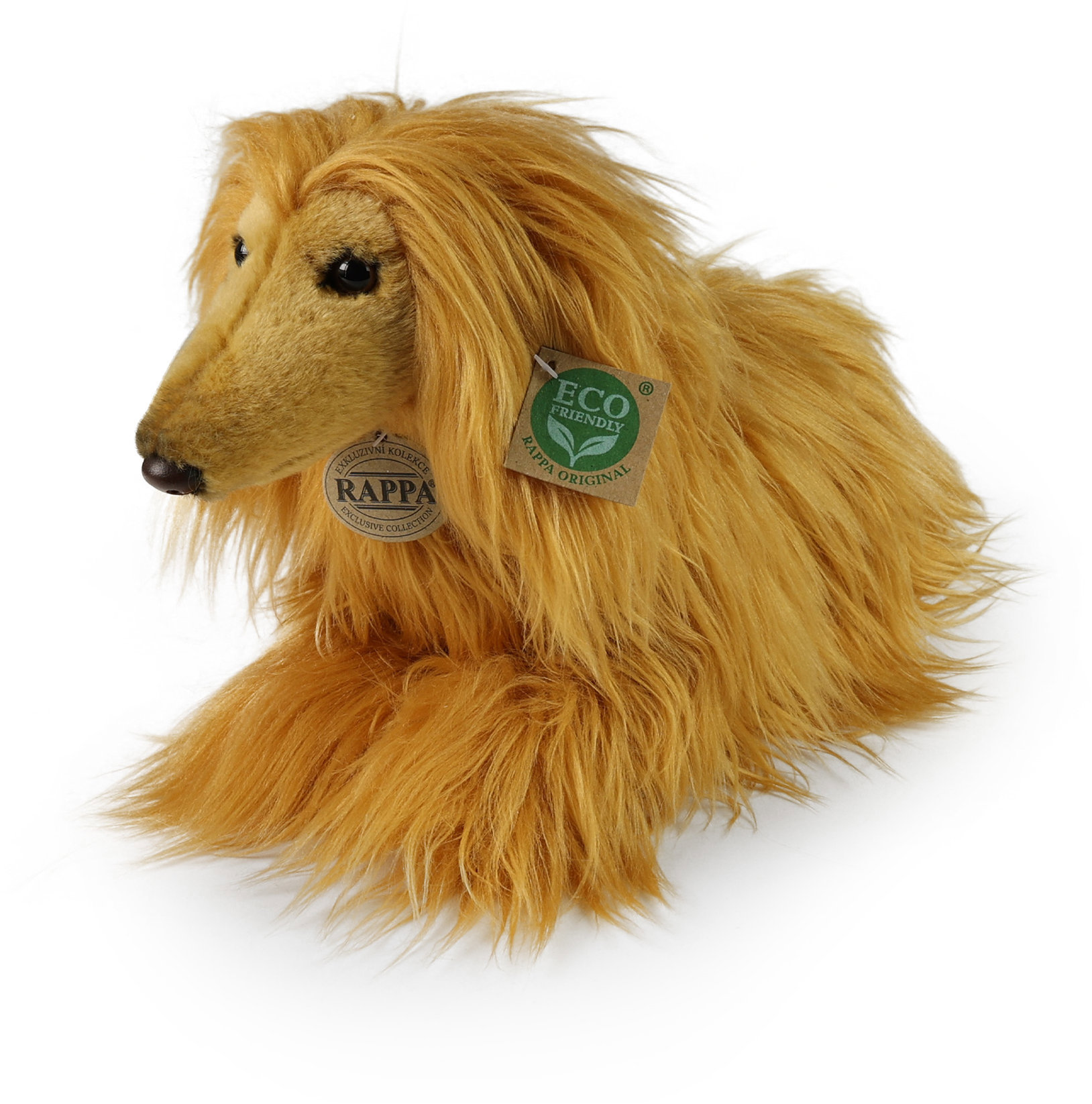 RAPPA Plyšový pes afghánský chrt 32 cm, Eco-Friendly