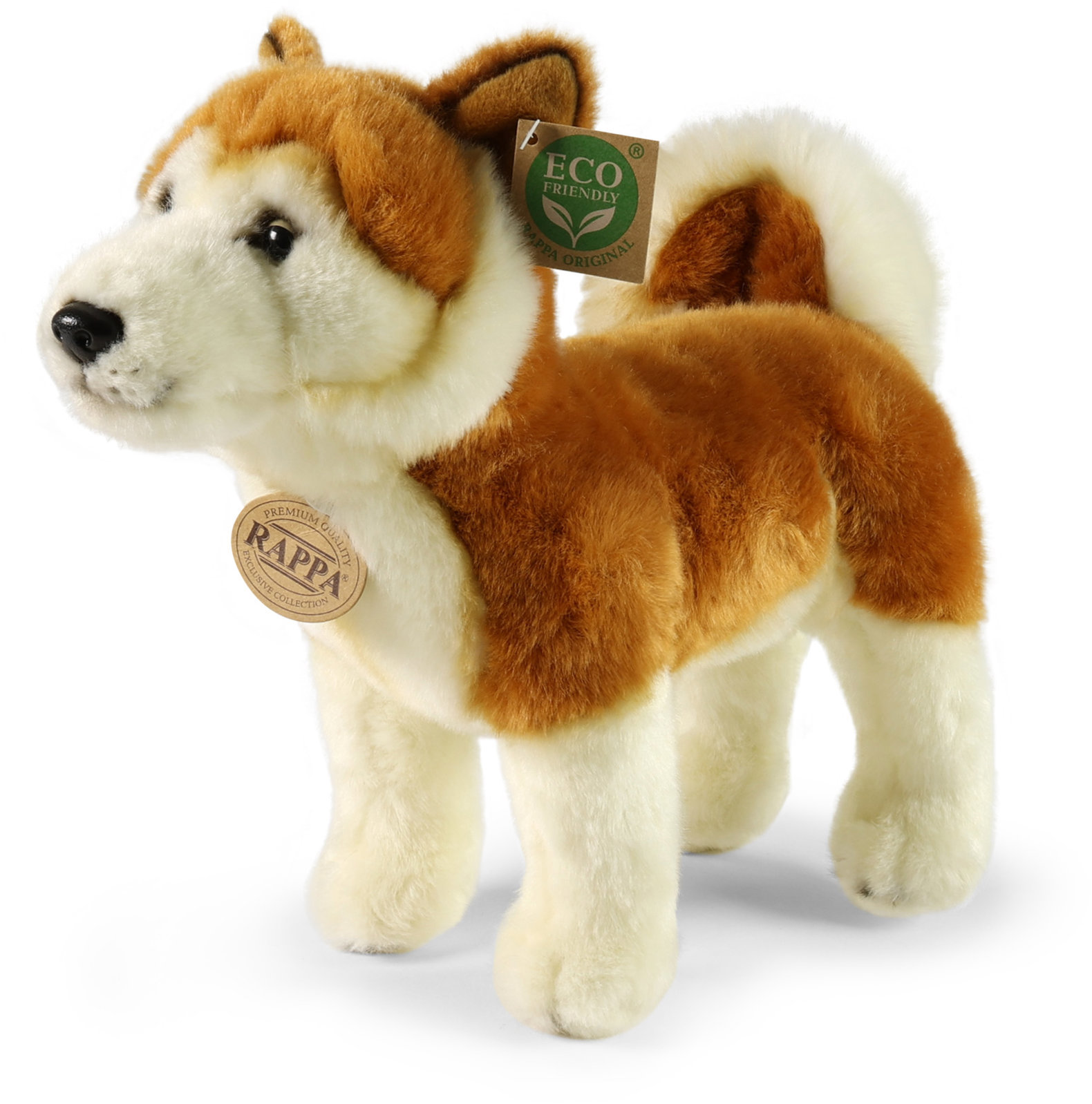 RAPPA Plyšový pes akita inu 30 cm, Eco-Friendly