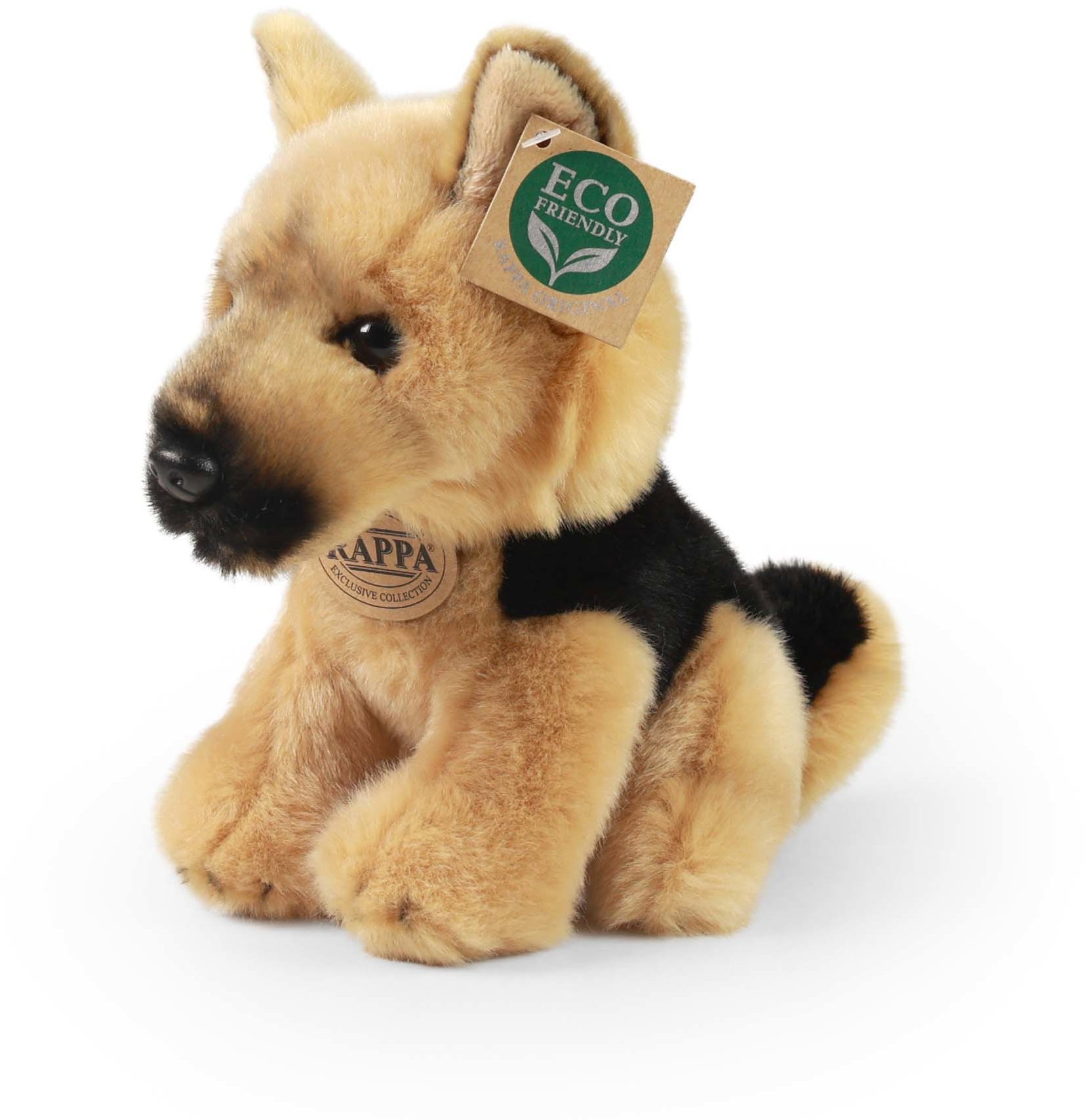 RAPPA Plyšový pes ovčák/vlčák 20 cm, Eco-Friendly
