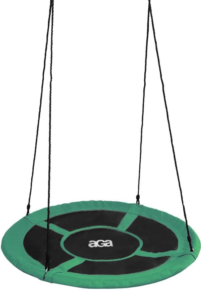 Aga Závěsný houpací kruh 110 cm tmavě zelený