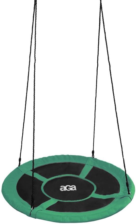 Aga Závěsný houpací kruh 90 cm tmavě zelený