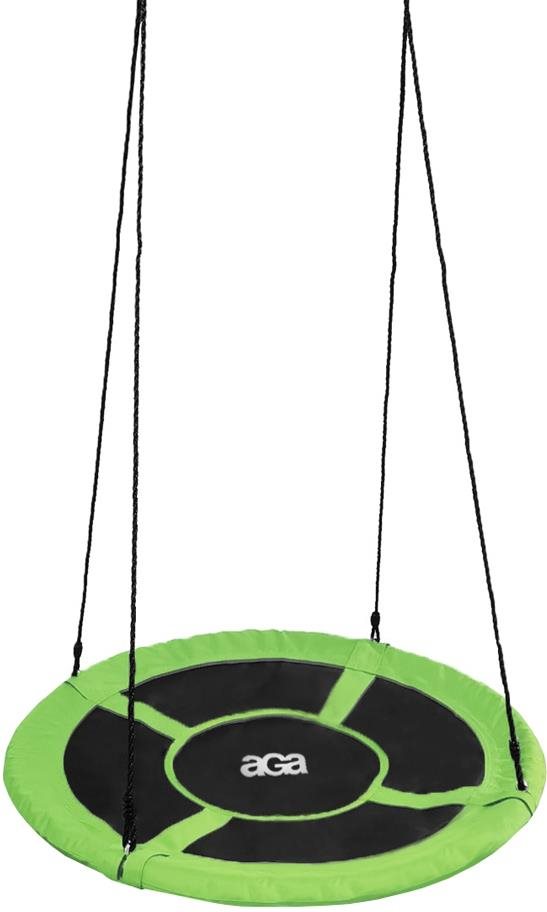 Aga Závěsný houpací kruh 90 cm světle zelený