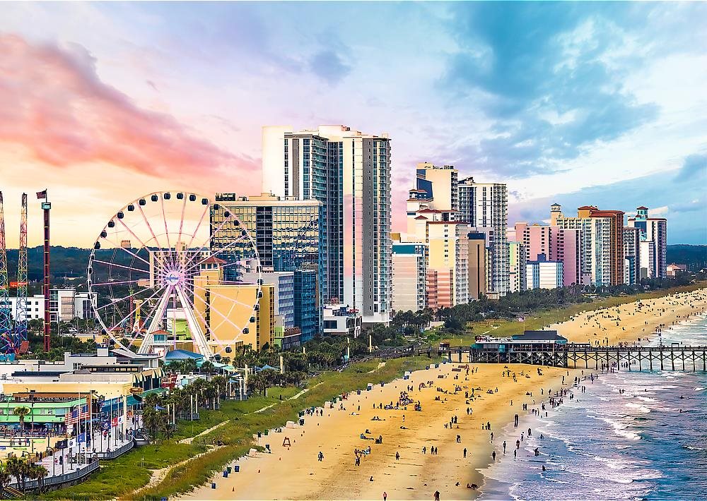 Trefl Puzzle Pláž Myrtle, Jižní Karolína, USA 1000 dílků