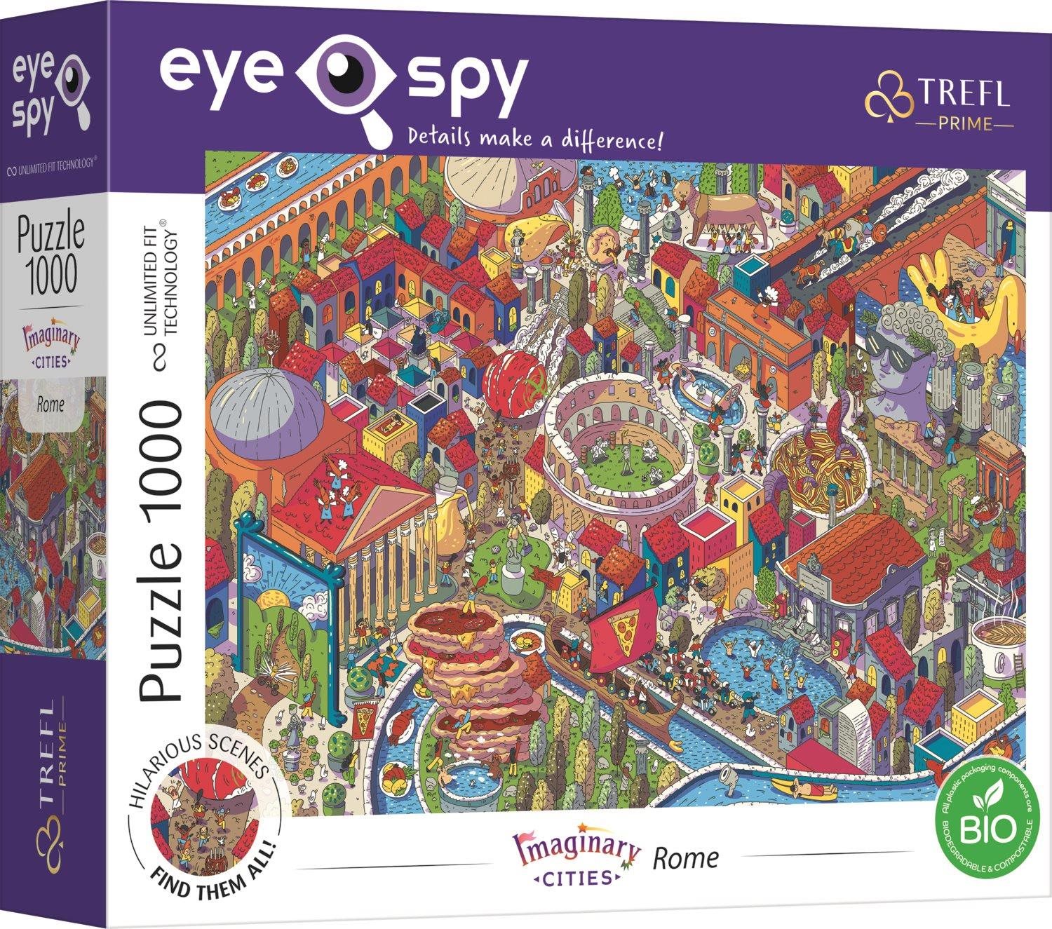 Trefl Puzzle UFT Eye-Spy Imaginary Cities: Řím, Itálie 1000 dílků