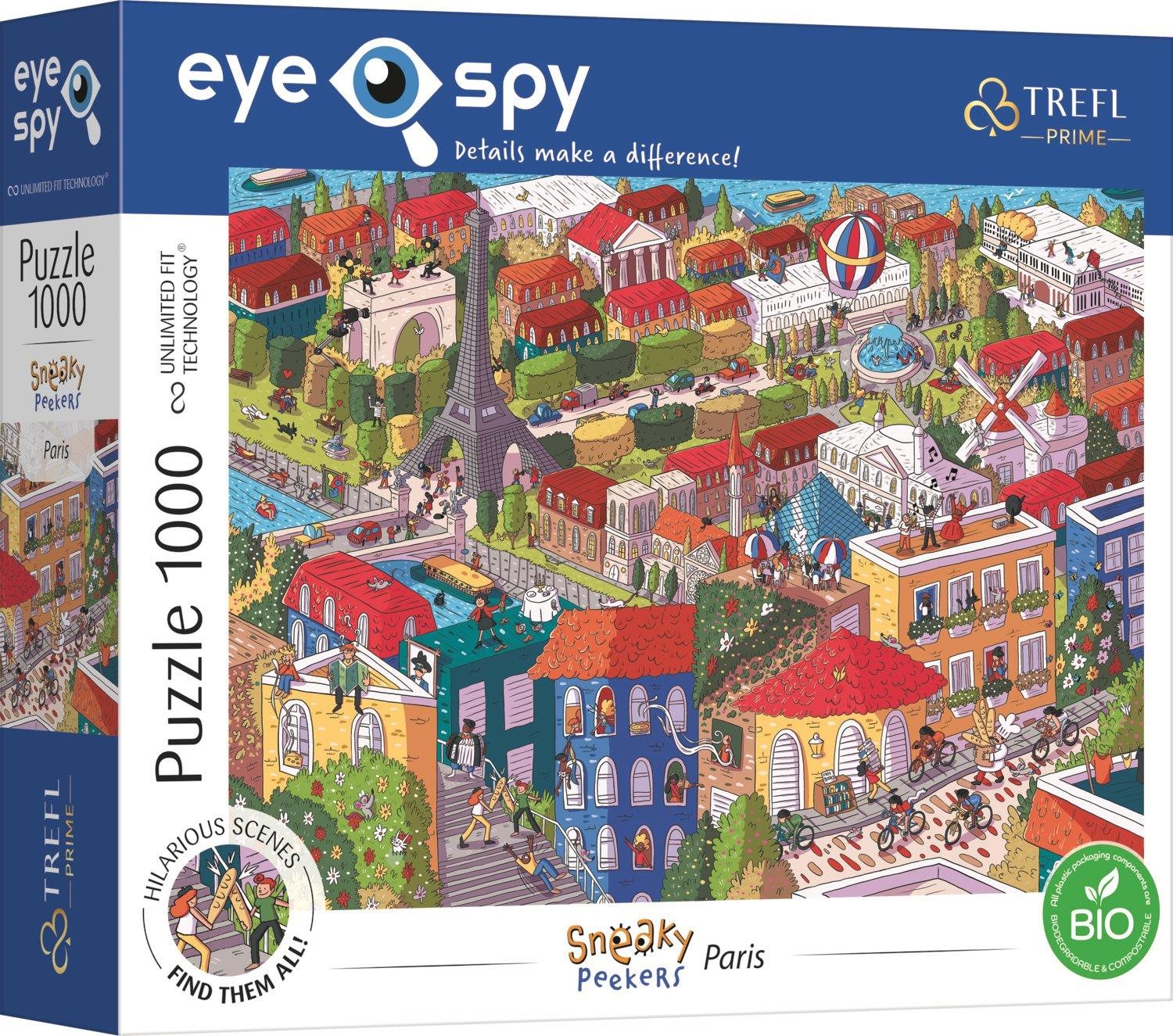 Trefl Puzzle UFT Eye-Spy Sneaky Peekers: Paříž 1000 dílků