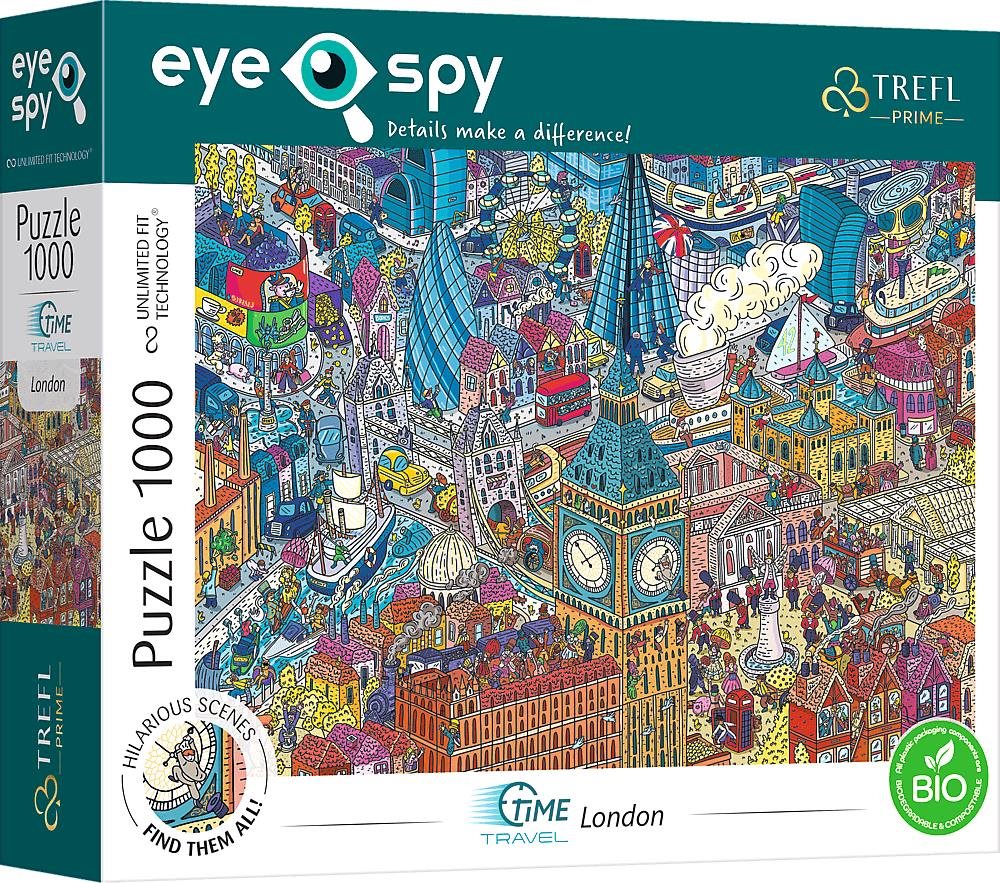 Trefl Puzzle UFT Eye-Spy Time Travel: Londýn 1000 dílků