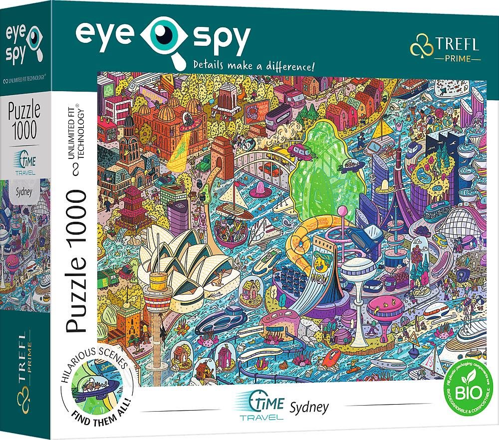 Trefl Puzzle UFT Eye-Spy Time Travel: Sydney 1000 dílků