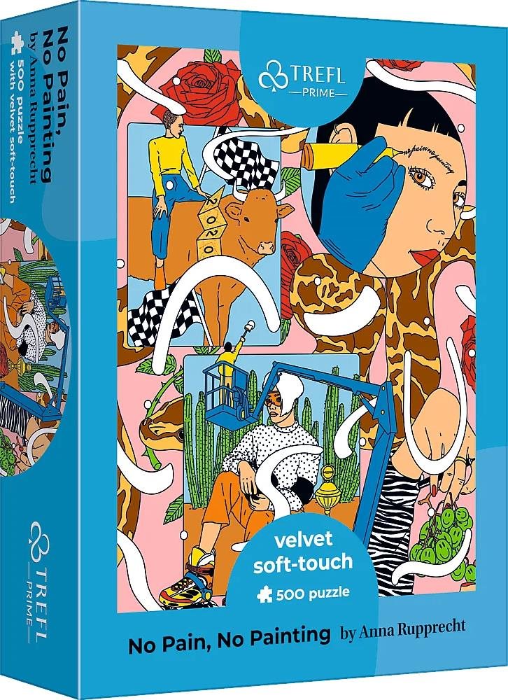 Trefl Puzzle UFT Velvet Soft Touch: Žádná bolest, žádné malby 500 dílků