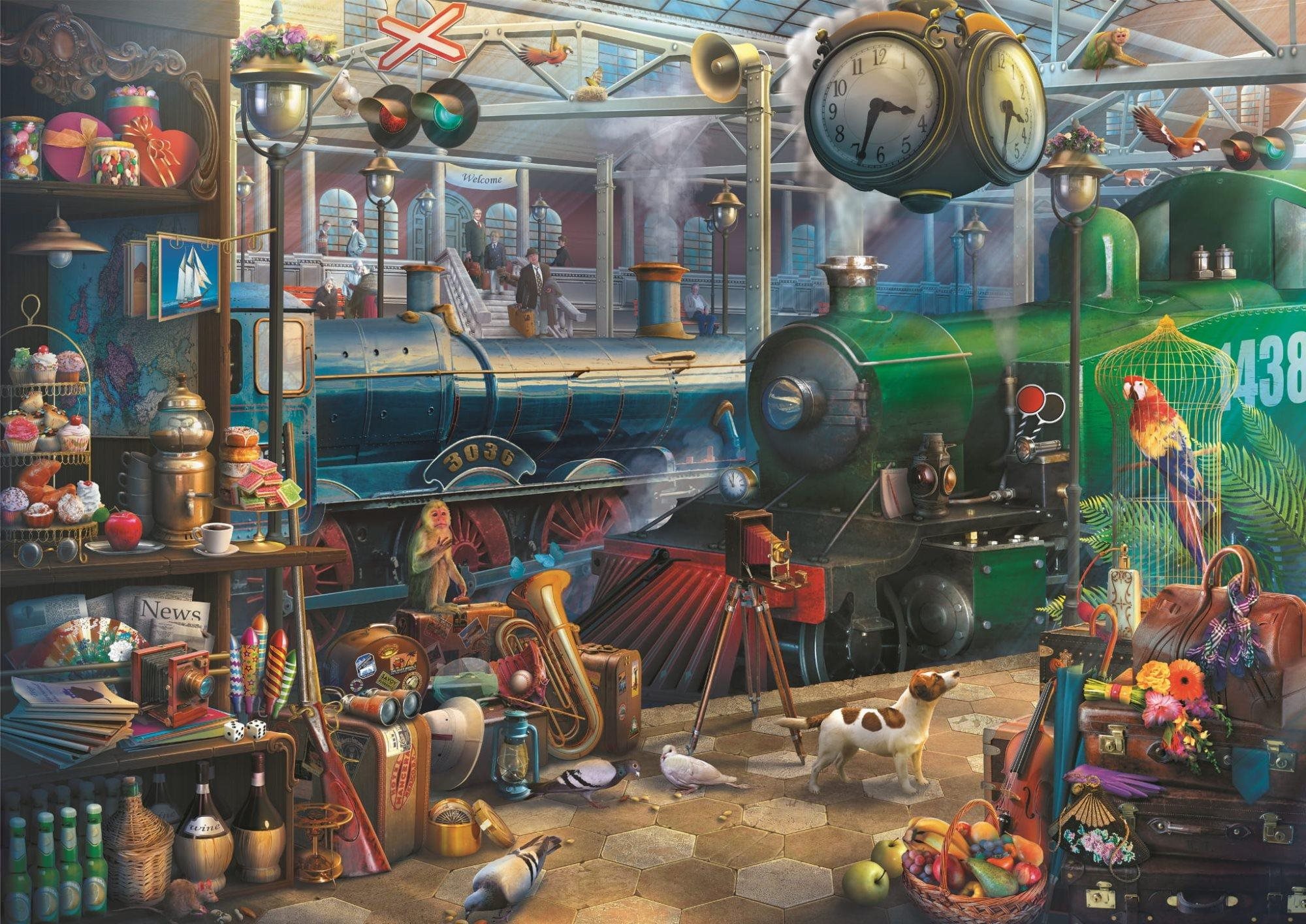 Trefl Puzzle Vlakové nádraží 6 000 dílků