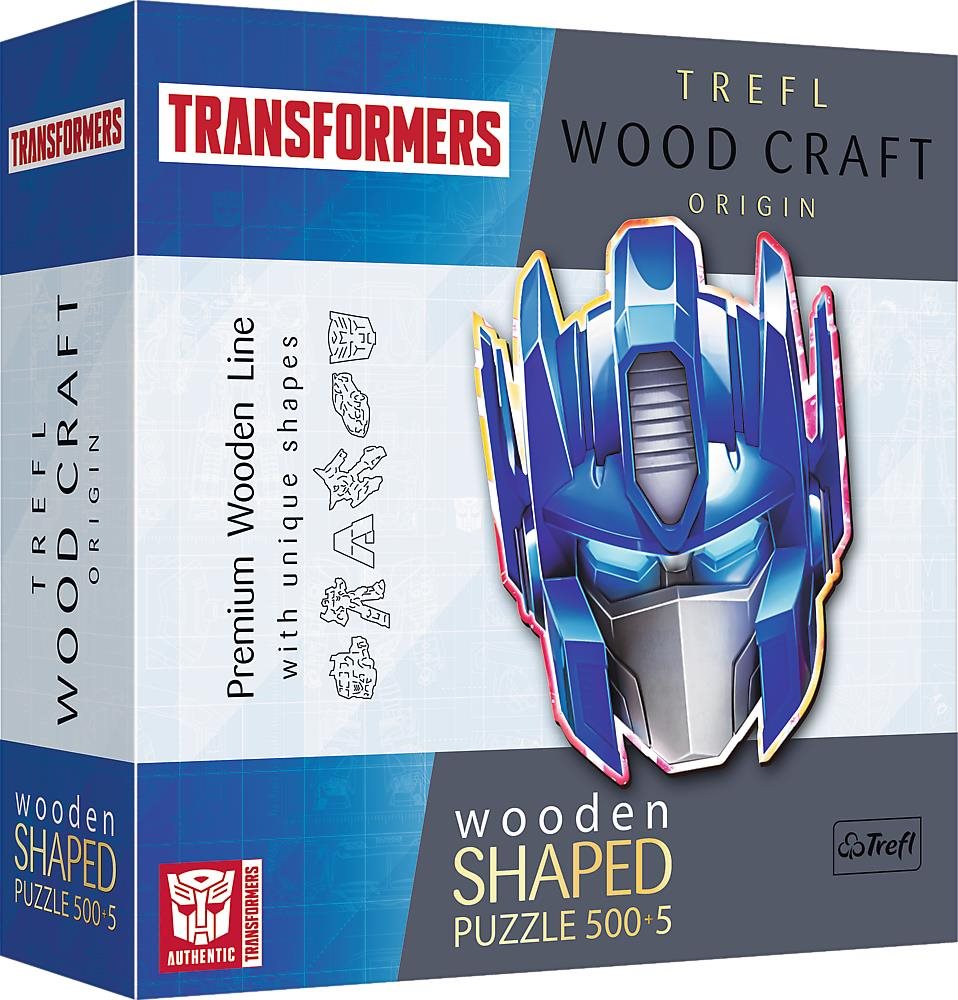Trefl Wood Craft Origin puzzle Transformers: Optimus Prime 505 dílků