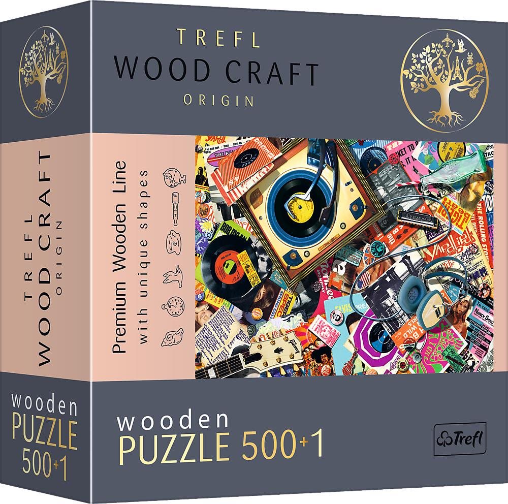 Trefl Wood Craft Origin puzzle Ve světě hudby 501 dílků