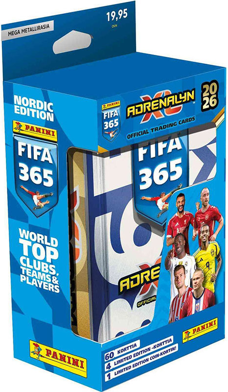 Panini Krabička karet FIFA 365 Adrenalyn XL 2026 Mega Tin blue