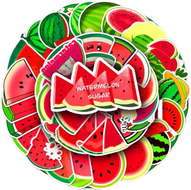 ANNAM Samolepky Meloun 50 ks - odlišné samolepky