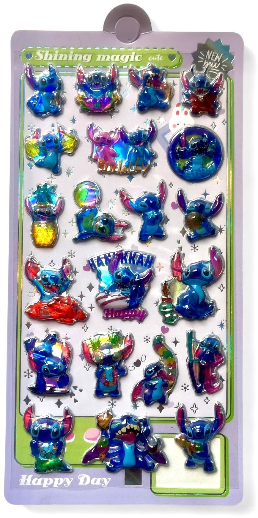 Senzanakupy 3D Samolepky Stitch 21 ks