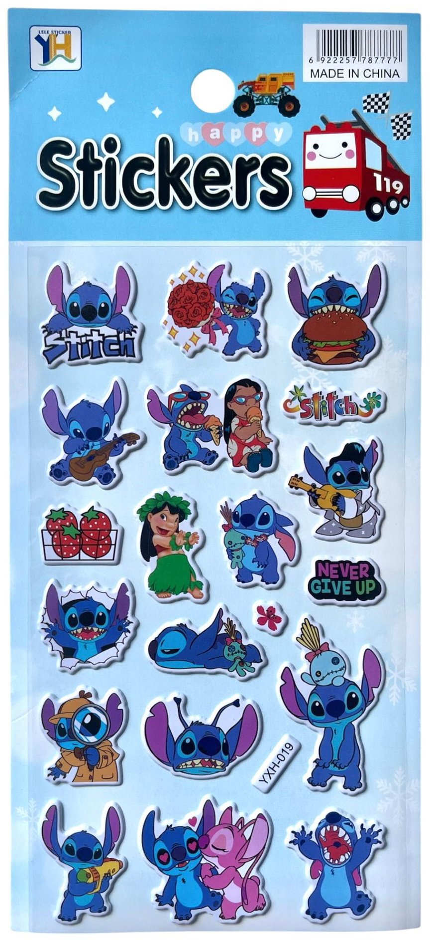 Senzanakupy Samolepky Stitch 20 ks