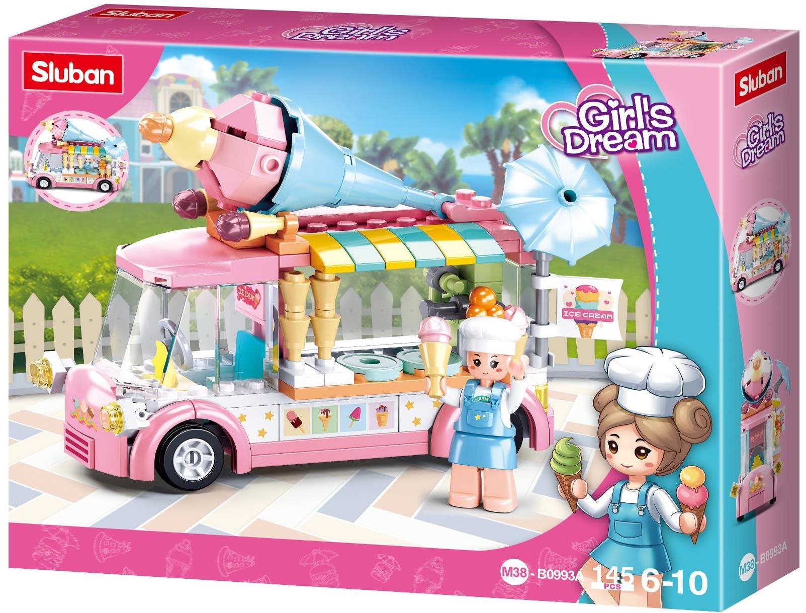 Sluban Girls Dream M38-B0993A Mobilní zmrzlinový stánek