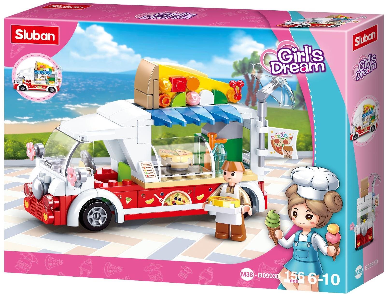 Sluban Girls Dream M38-B0993D Mobilní pizza stánek
