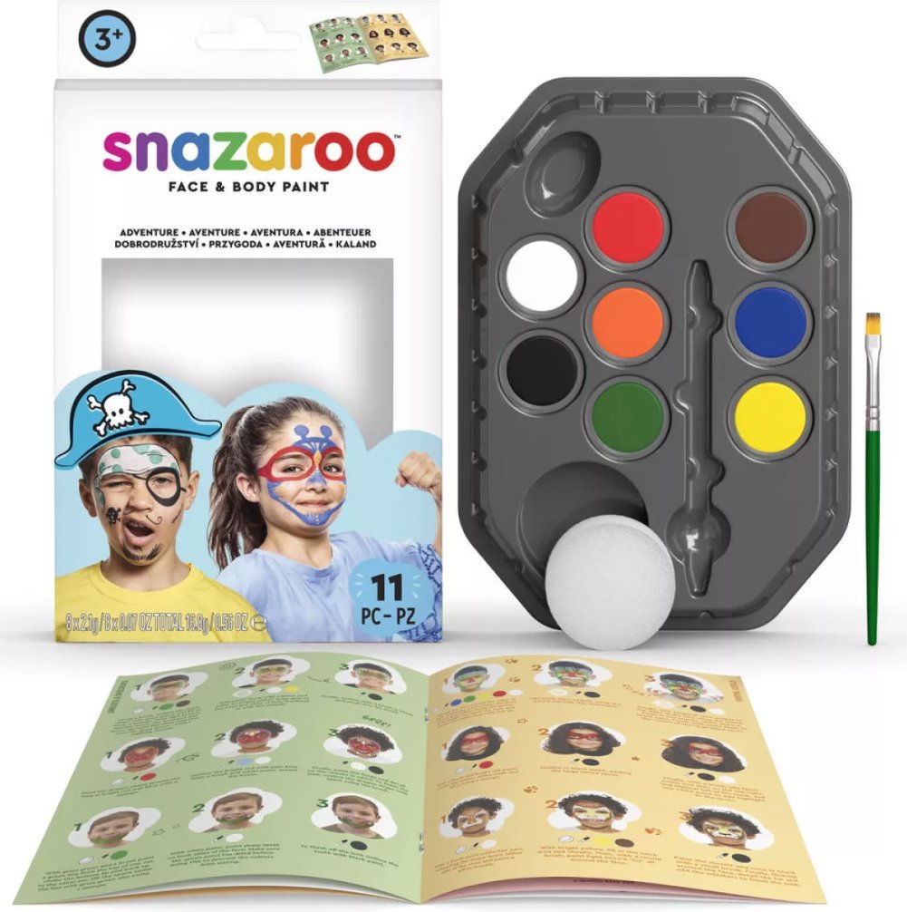 SNAZAROO Sada pro malování na obličej Adventure 11 dílů