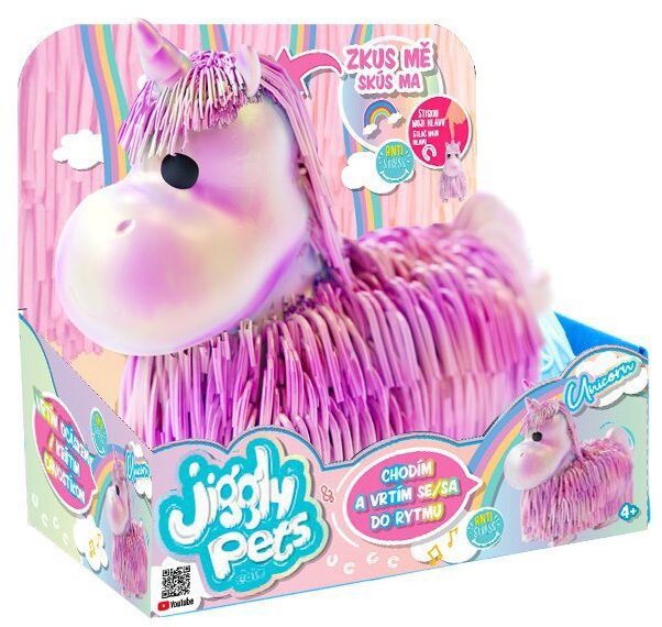 Sparkys JIGGLY mazlíček Jednorožec perleťový