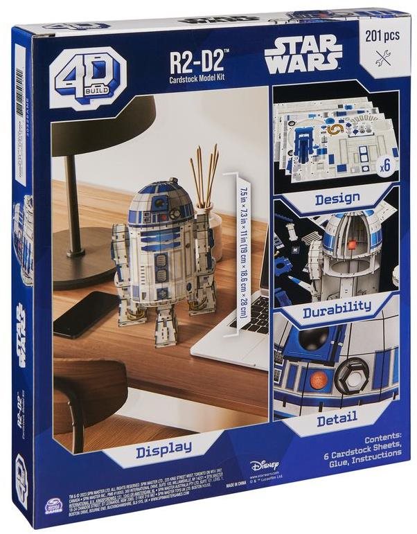 4D Build Puzzle Star Wars robot R2 - D2 3D