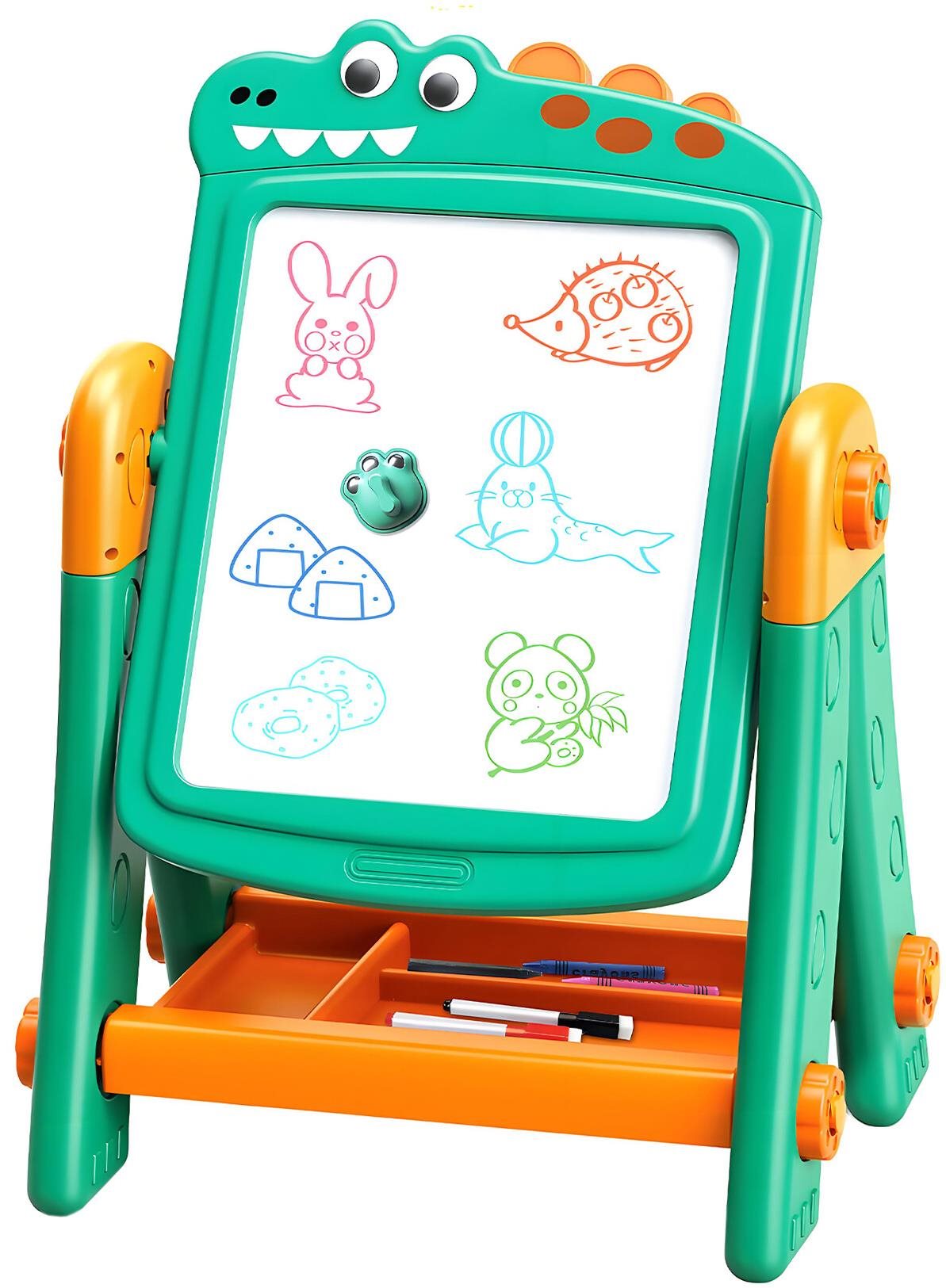 Aga4Kids Dětská tabule na fixy 2v1 zelená