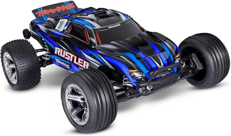 Traxxas Rustler 1:10 BL-2s RTR modrý