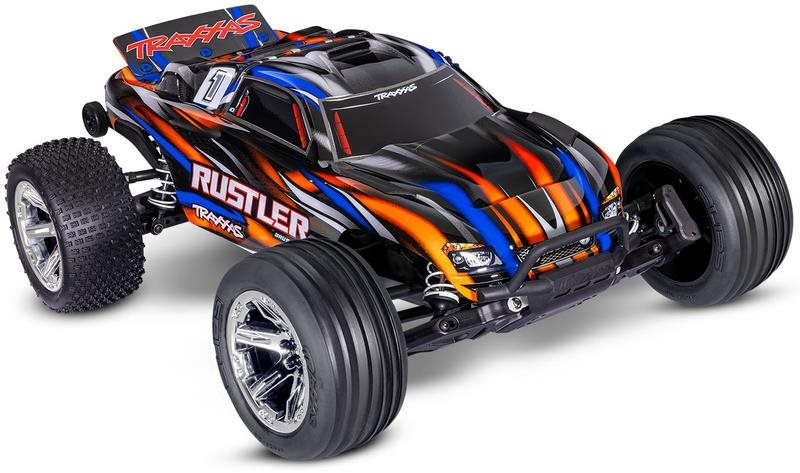 Traxxas Rustler 1:10 BL-2s RTR oranžový