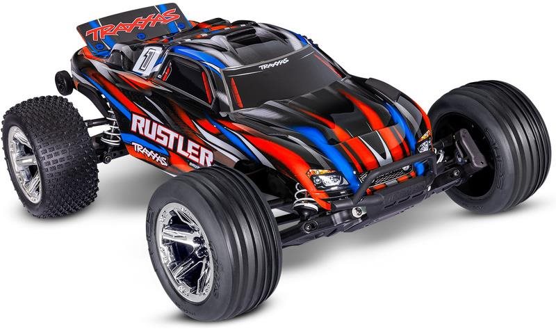 Traxxas Rustler 1:10 BL-2s RTR červený